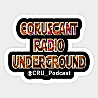 CRU Podcast Text Logo Sticker